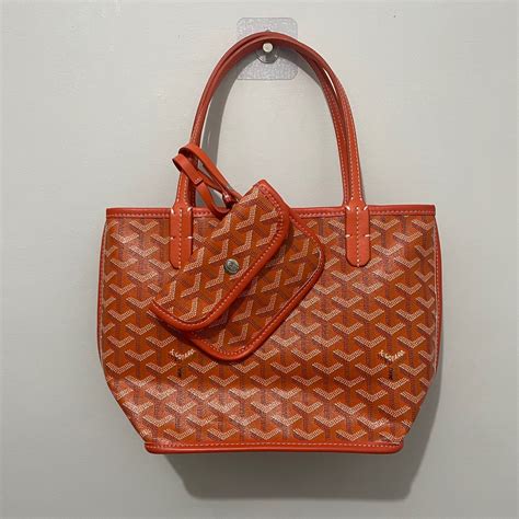 goyard anjou mini orange|goyard anjou mini review.